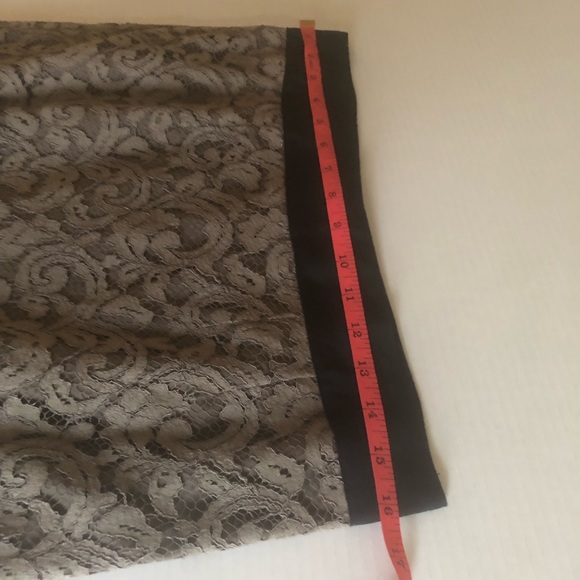 NWOT Banana Republic Lace Overlay Skirt, size 8, brown - Picture 9 of 10